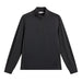 black J.Lindeberg Lassy Quarter Zip Golf Mid Layer
