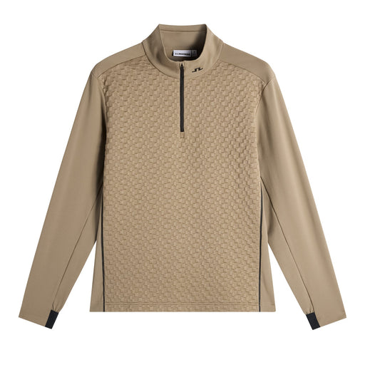 beige J.Lindeberg Lassy Quarter Zip Golf Mid Layer