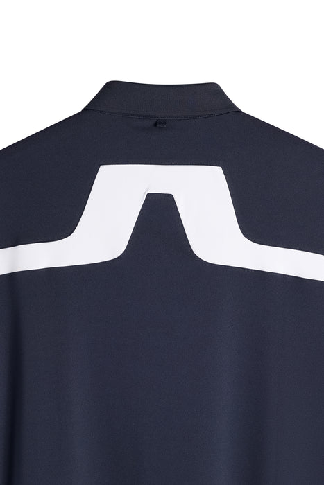 J.Lindeberg KV Golf Polo Shirt close up on bridge design 
