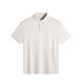 J.Lindeberg Tour Tech Golf Polo Shirt. A plain JL polo shirt in moonbeam. Showing front of shirt