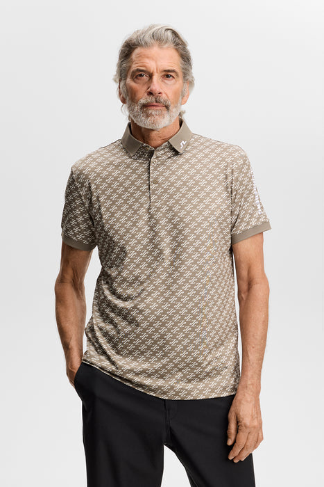 J.Lindeberg Tour Tech Print Golf Polo Shirt