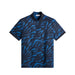 J.Lindeberg Tour Tech Print Golf Polo Shirt in buker fade navy 