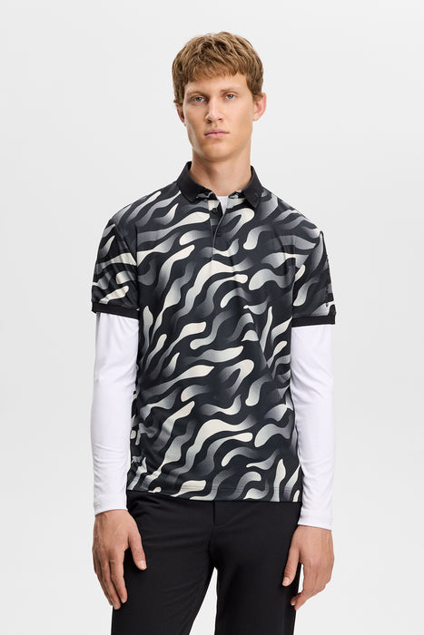 J.Lindeberg Tour Tech Print Golf Polo Shirt