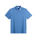 J.Lindeberg KV Print Golf Polo Shirt in federal blue. front view