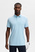 J.Lindeberg Bo Polo Golf Shirt in light blue on a model face on