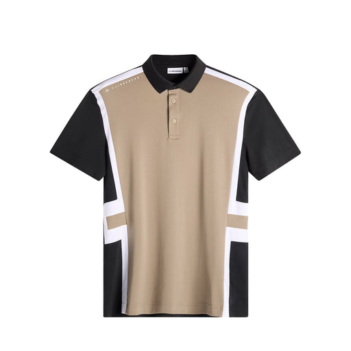 J.Lindeberg Finn Golf Polo Shirt in balck and beige