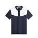 front of the J.Lindeberg Calex Golf Polo Shirt in white and navy