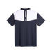 back of the J.Lindeberg Calex Golf Polo Shirt in white and navy