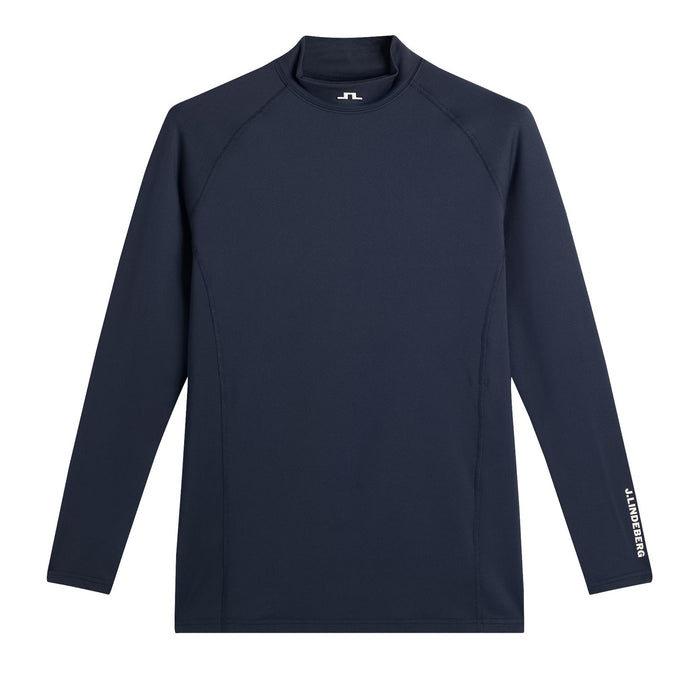 front of the J.Lindeberg Ello Brushed Top Golf Base Layer in navy
