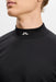 close up of J.Lindeberg Ello Brushed Top Golf Base Layer in black