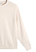 close up of JL logo on the J.Lindeberg Kenny Windbreaker Knit Golf Sweatshirt in cream