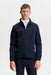 a male model wearing the J.Lindeberg Johnny Soft Shell Golf Jacket in navy