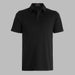 G/FORE Essential Performance Golf Pique Polo in onyx black, front of golf polo