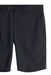J.Lindeberg Mitch Golf Shorts in black, close up of front of shorts including button and zip