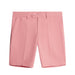 J.Lindeberg Mitch Golf Shorts in flaming plume pink, showing full view of the front