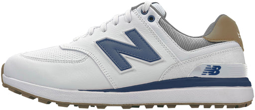 New Balance 574 Greens V2 Men's Spikeless Golf Shoes - White/Navy