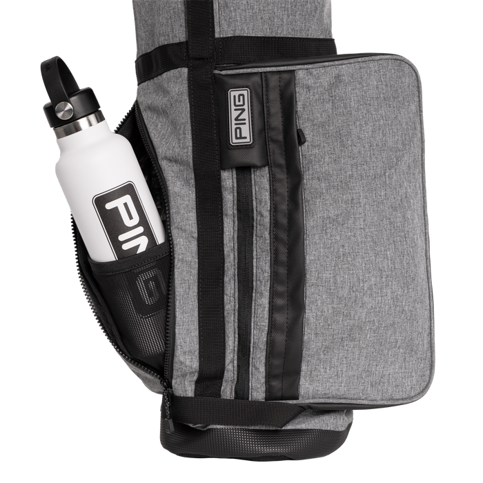 PING Moonlite Golf Stand Bag in grey close up of bottom of bag