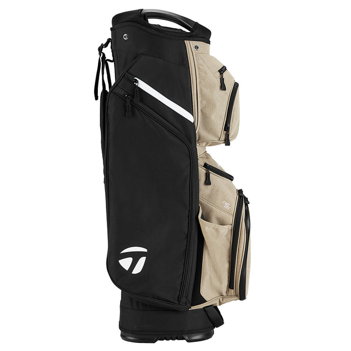 TaylorMade Cart Lite Golf Cart Bag 2024 - Black/Tan