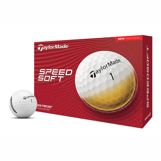 TaylorMade Speedsoft Golf Balls - White & Yellow