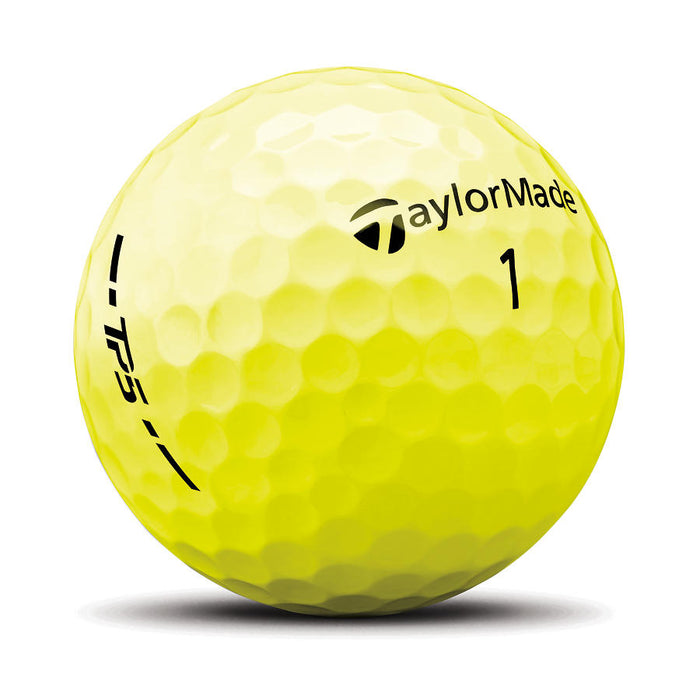 TaylorMade TP5 Golf Balls Yellow - 2024
