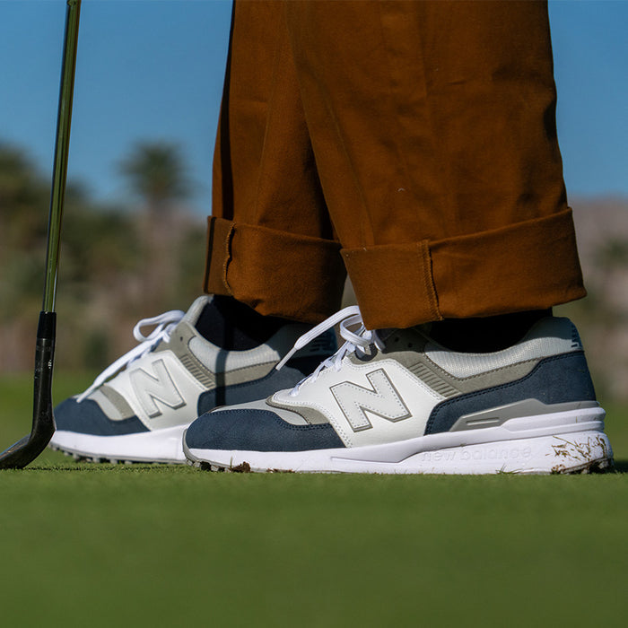  New Balance Men's 997 SL Spikeless Golf Shoes - White/Navy