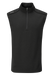 front of the Ping Ramsey Men's Ribbed Golf Vest in black