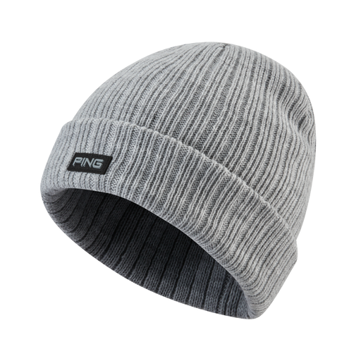 PING Kendal Golf Beanie in light grey marl