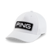 Ping Tour Classic Golf Hat, front view of white