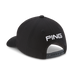 Ping Tour Classic Golf Hat, back view of black