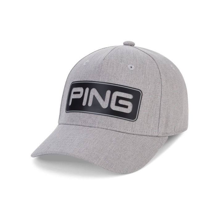 Ping Tour Classic Golf Hat, front view of grey