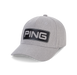 Ping Tour Classic Golf Hat, front view of grey