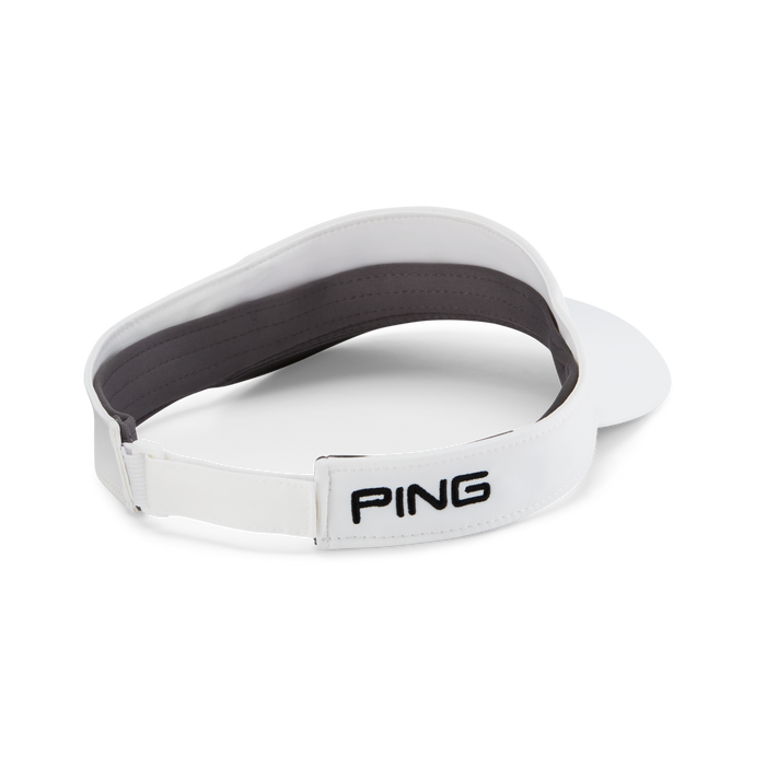 PING Tour Golf Visor in white, back view