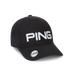 PING Ball Marker Men's Golf Hat in black front view