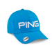 PING Ball Marker Men's Golf Hat in processed blue front view