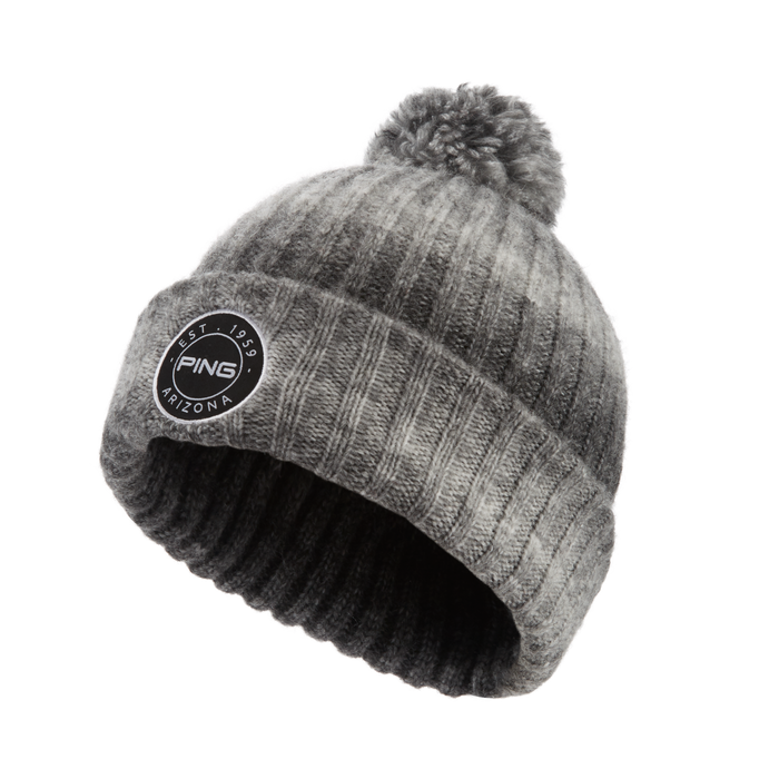 PING Barraclough Bobble Golf Hat in black mutli