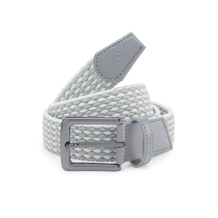 Ping Men's Stretch Webbing Belt - Grey/White