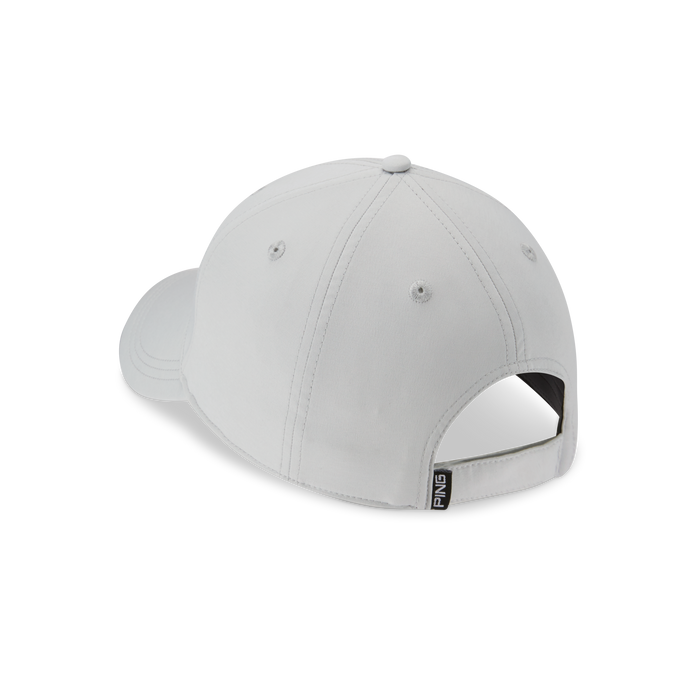 PING PP58 Grip Golf Hat in silver grey showing back of the hat