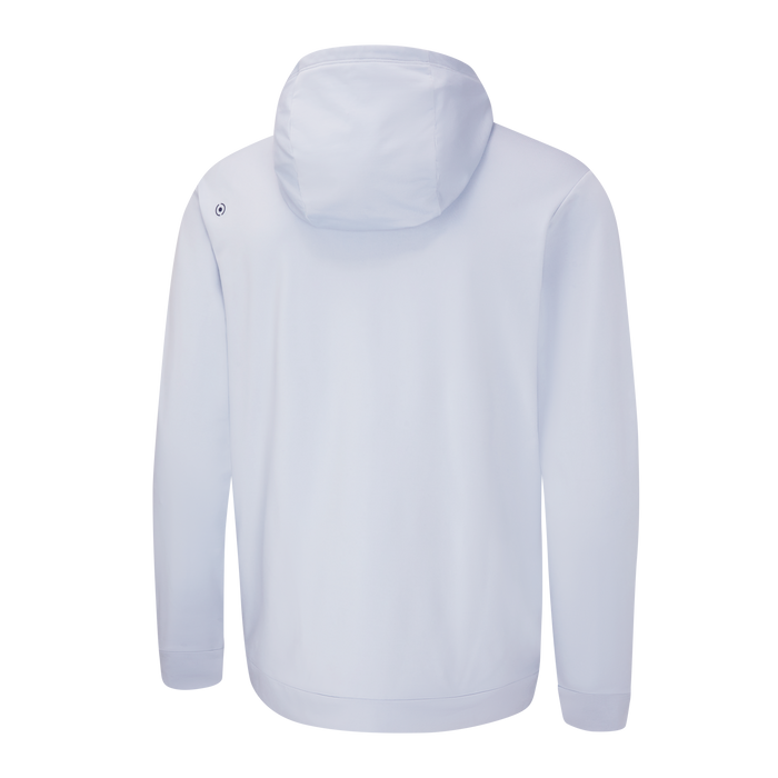 Ping Haldon Midlayer Golf Hoodie - back of the Light grey hoodie on a white background