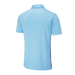 Ping Tiago Jacquard Golf Polo Shirt - back view showing light blue polo shirt on a white background