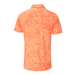 Ping Marek Camo Jacquard Golf Polo Shirt - Back view of a Orange patterned shirt on a white background