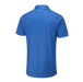 Ping Ephron Printed Golf Polo Shirt - Blue polo shirt with white dot pattern on a white background