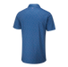 Ping Ephron Printed Golf Polo Shirt back view of the Blue polo shirt with a subtle pattern on a white background
