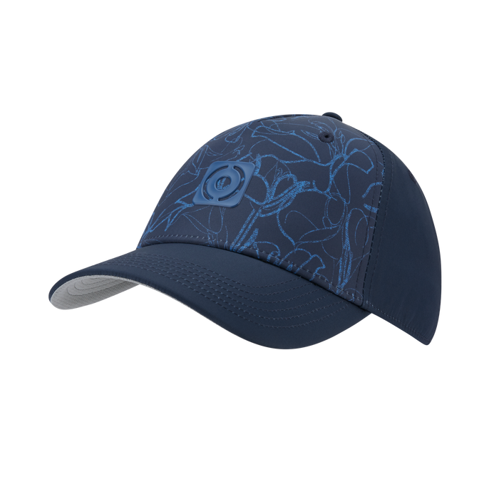 Ping Nicolo Printed Golf Hat - Navy blue cap with floral pattern on a white background