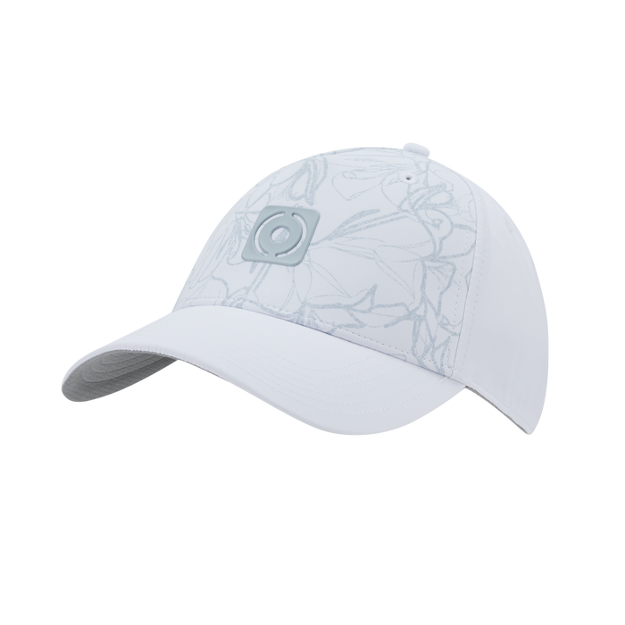 Ping Nicolo Printed Golf Hat Light grey cap with subtle pattern on a white background