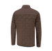 A brown PING Norse Cocoon 2.0 Men's Golf Jacket with a high collar and a button closure at the back, shown from the rear on a solid white background.