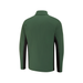 The back view of a long-sleeve PING Cassian Men's Hybrid Golf Jacket in forest green, featuring black side panel inserts on the sleeves and lower back, shown against a plain white background.