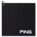 PING Clip Golf Towel in black