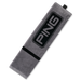 PING Tri-Fold Golf Towel - grey with black logo