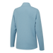 Back view of the PING Lyla Ladies light blue half-zip golf mid layer with a textured fabric finish.