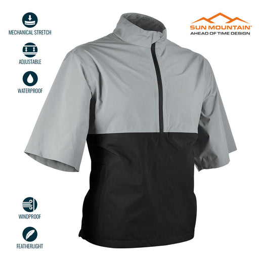 Sun Mountain Monsoon Waterproof Short Sleeve Golf Jacket